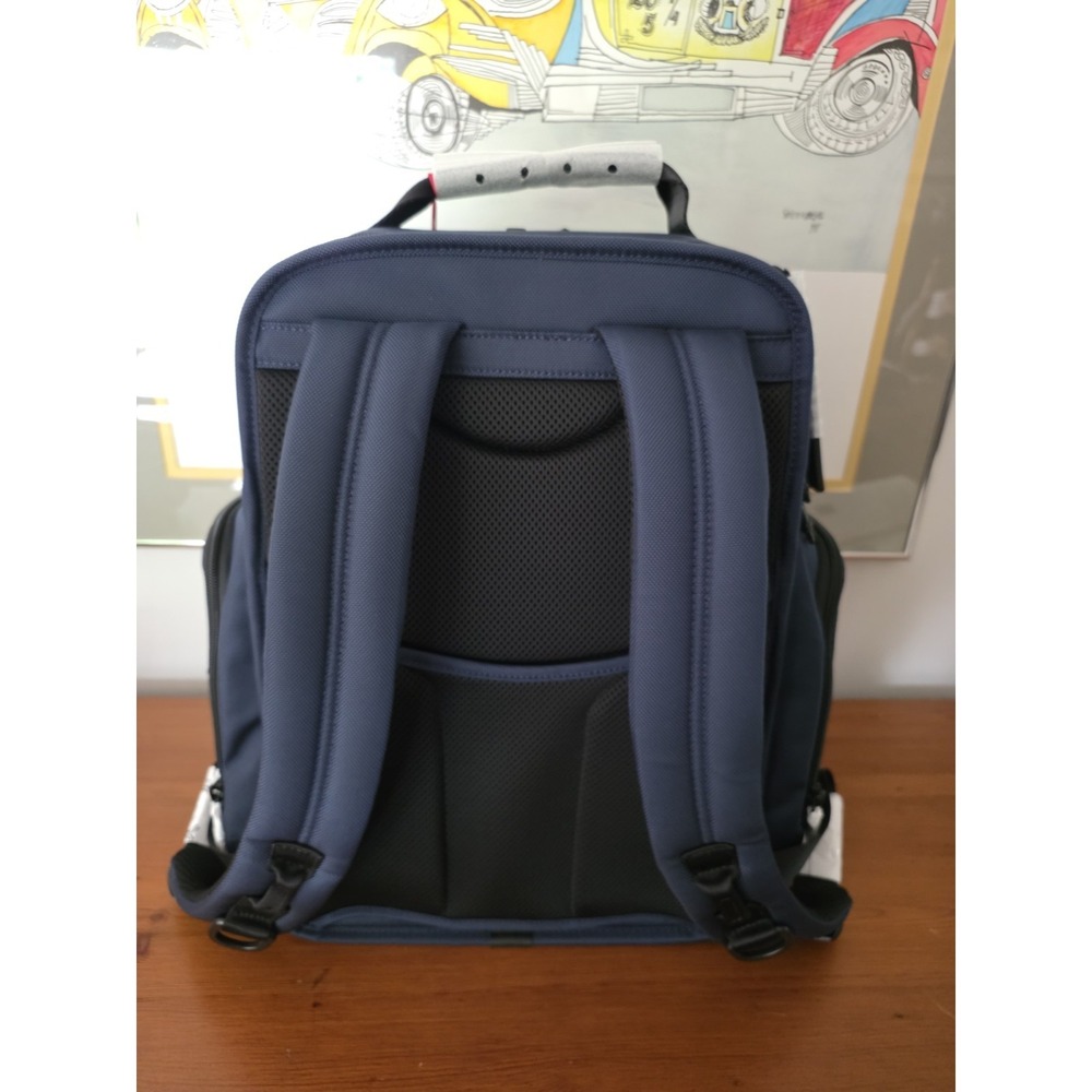 NEW Tumi ALPHA 3 17" Ballistic Nylon Brief Pack Laptop Backpack - NAVY BLUE - Picture 5 of 6